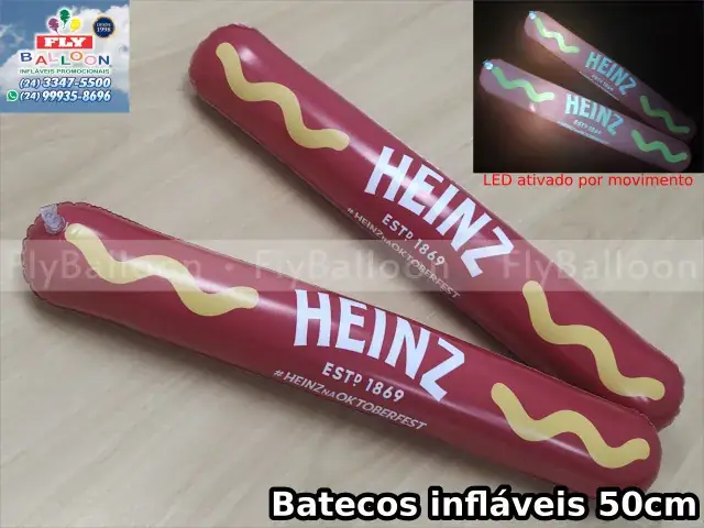 Bateko personalizado com LED Heinz
