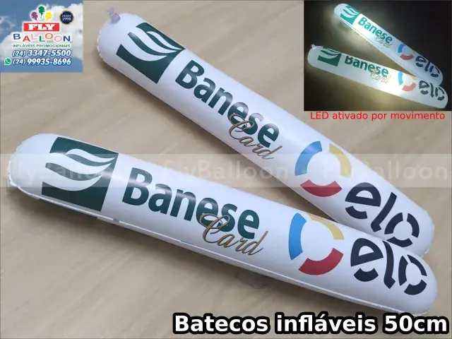 Batekos personalizados com LED Banese Card