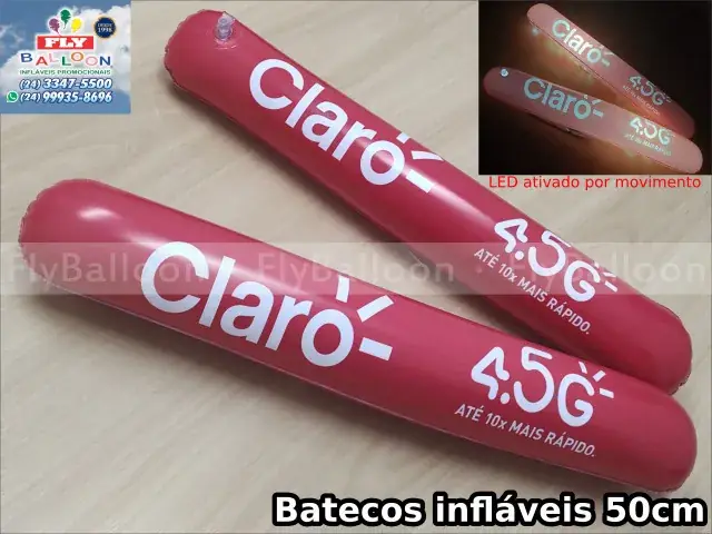 Batekos personalizados com LED Claro 4.5G